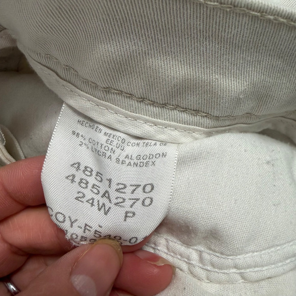 Lee Women’s Pants 24W Beige Stretch Cotton Straight Leg Casual - Picture 4 of 7